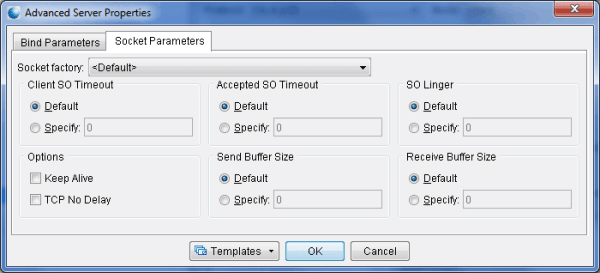 Configurable Socket Parameters