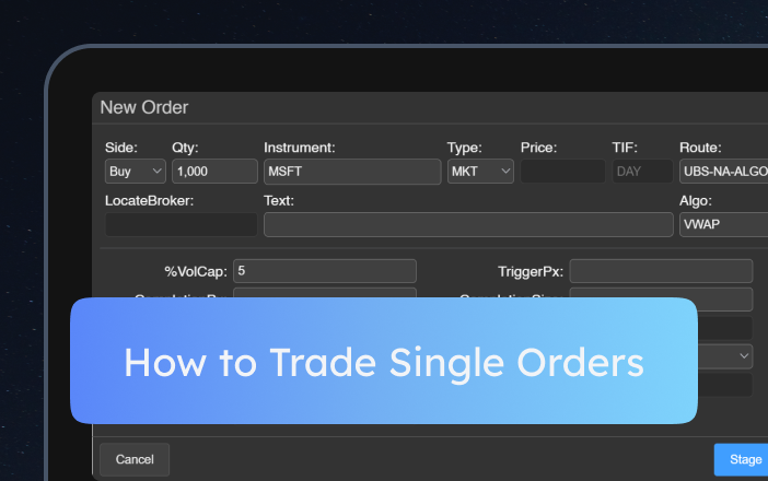 brokereach how to trade single orders